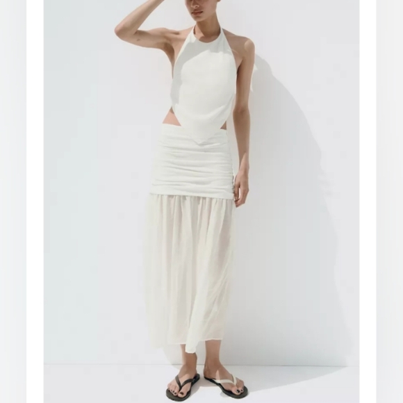 Zara Combination Midi Skirt - Picture 3 of 4